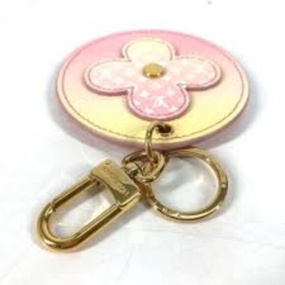 #55 - LOUIS VUITTON Porte Cle Illustrious Bag Charm Monogram Flower Keychain - Picture 3 of 4